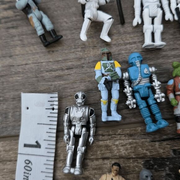 Vintage Star Wars Huge Mini Figure Micro set 55 posable 68 non posable kenner - Picture 11 of 16